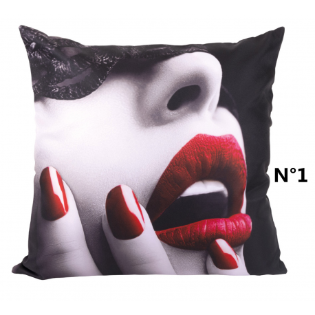 COUSSINS RED LIPS 40 x 40 CM